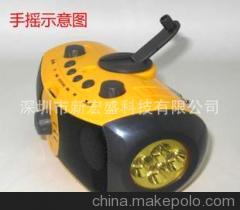手摇发电多媒体音箱XLN-701 户外应急的多功能神器